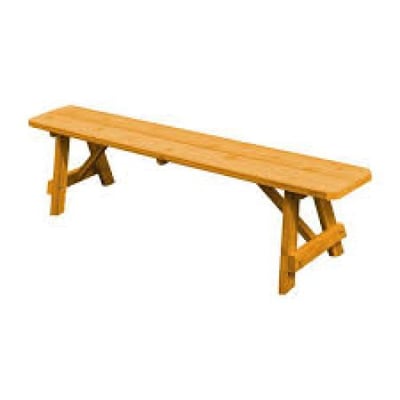A&L Furniture Cedar 8' Traditional Bench Only