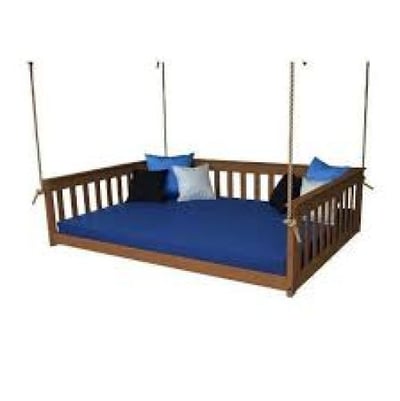 A&L Furniture Full Mission Hanging Daybed with Rope
