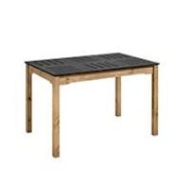 Manhattan Comfort Stillwell Square Colorful Dining Table, Black