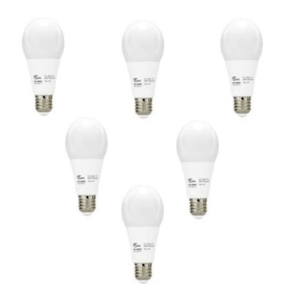A19 MCOB LED Light Bulbs, 450 Lumens Warm White, 3000k, Fully Dimmable Technology, 7.5 watt, Decorative LED Bulb (Pack of 6)