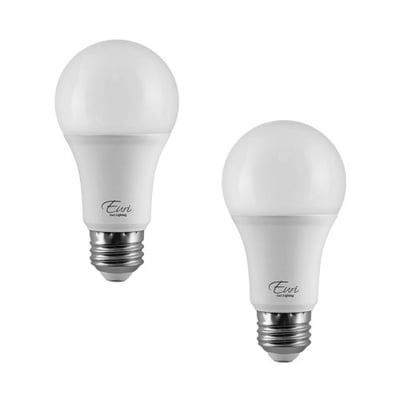Euri Lighting EA19-12W5042cec-2 LED A19 Bulb, Bright White 4000K, Dimmable, 12W (75W Equivalent) 1100 lm, 200 Degree Beam Angle, Medium Base (E26), UL & Energy Star Listed