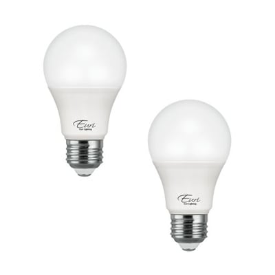 Euri Lighting EA19-5002cec-2 LED A19 Bulb, Soft White 3000K, Dimmable, 12W (75W Equivalent) 1100 lm, 200 Degree Beam Angle, Medium Base (E26), UL & Energy Star Listed
