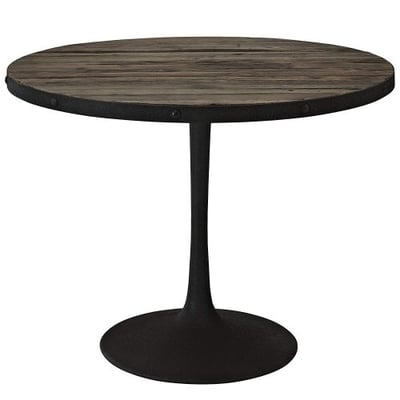 Modway Drive Wood Top Dining Table in Brown