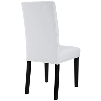 Modway Confer Dining Vinyl Side Chair, White