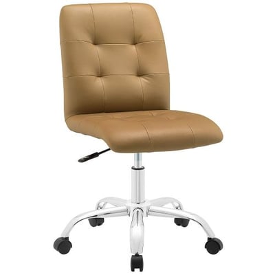 Modway Prim Mid Back Office Chair, Tan