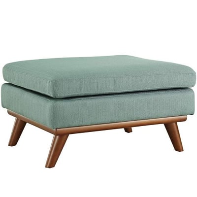Modway Engage Mid-Century Modern Upholstered Fabric Ottoman In Laguna