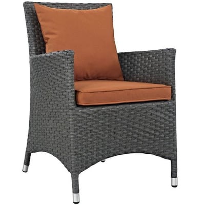 Modway LexMod Sojourn Dining Outdoor Patio Armchair, Canvas Tuscan