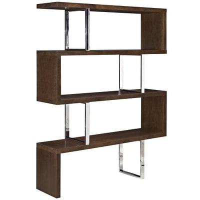 Modway Meander Contemporary Modern Offset Stand in Walnut