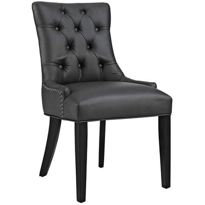Modway Regent Modern Elegant Button-Tufted Upholstered Vinyl Dining Side Chair with Nailhead Trim