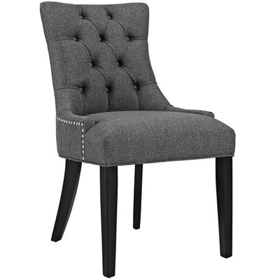 Modway Regent Fabric Dining Chair in Gray