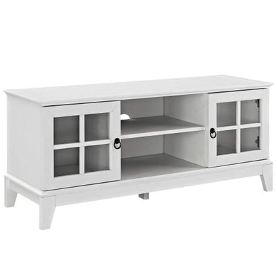 Modway EEI-2544-WHI Isle Coastal Contemporary 47 Inch TV Stand in White