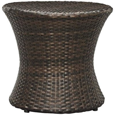 Modway EEI-2546-BRN Stage Outdoor Patio Side Table in Brown