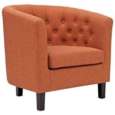 Modway EEI-2551-ORA Prospect Upholstered Fabric Contemporary Modern Accent Arm Chair Orange