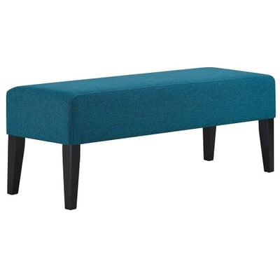 Modway EEI-2556-TEA Connect Plush Polyester Upholstered Contemporary Bench, Teal