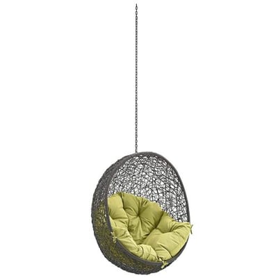 Modway Hide Outdoor Patio Swing Chair Without Stand, Gray Peridot