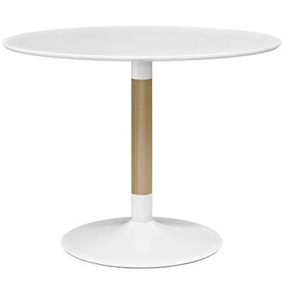 Modway EEI-2666-WHI-SET Whirl Round Dining Table, White