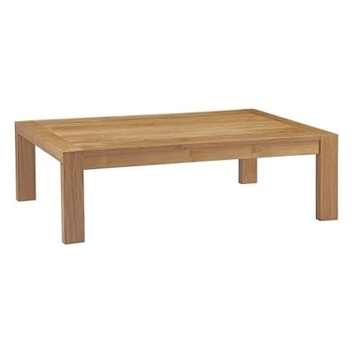 Modway EEI-2710-NAT Upland Outdoor Patio Wood, Coffee Table, Natural