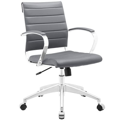 Modway Jive Mid Back Office Chair, Gray