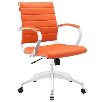 Modway Jive Mid Back Office Chair, Orange