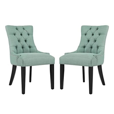 Modway EEI-2743-LAG-SET Regent Dining Side Chair Fabric Set of 2, Laguna