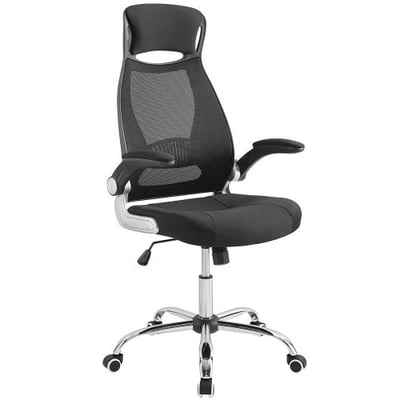Modway EEI-3039-BLK Expedite High Back Office Chair, Black Mesh