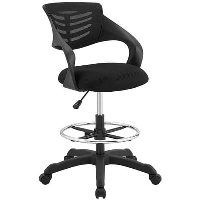 Modway EEI-3040-BLK Thrive Mesh Drafting Chair, Black