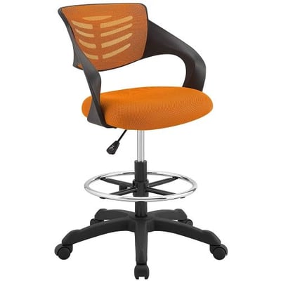 Modway EEI-3040-ORA Thrive Mesh Drafting Chair, Orange