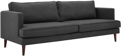 Modway Agile Upholstered Fabric Sofa, Gray