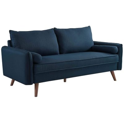 Modway Revive Upholstered Fabric Sofa, Azure
