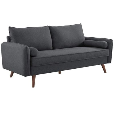 Modway Revive Upholstered Fabric Sofa, Gray