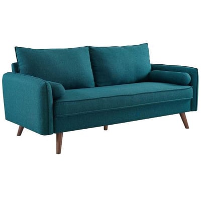 Modway Revive Upholstered Fabric Sofa, Teal