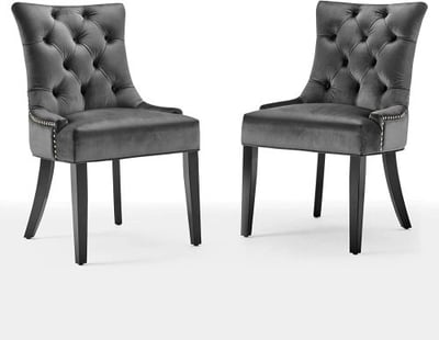 Regent Tufted Performance Velvet Dining Side Chairs CHA - Set of 2