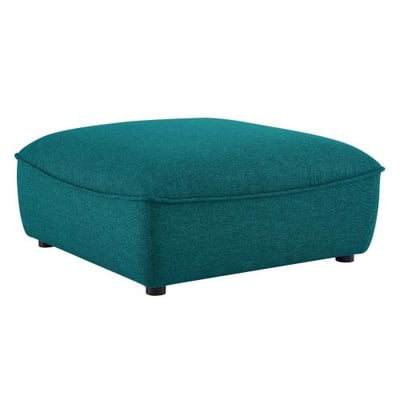 Modway EEI-4419-TEA Comprise Sectional Sofa Ottoman, Teal