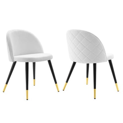 Cordial Dining Chairs - Set of 2, White
