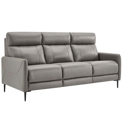 Huxley Leather Sofa, Gray