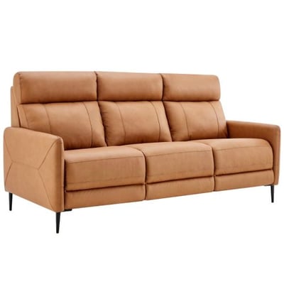 Huxley Leather Sofa, Tan
