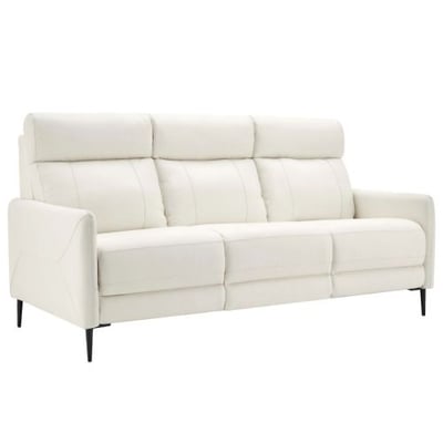 Huxley Leather Sofa, White