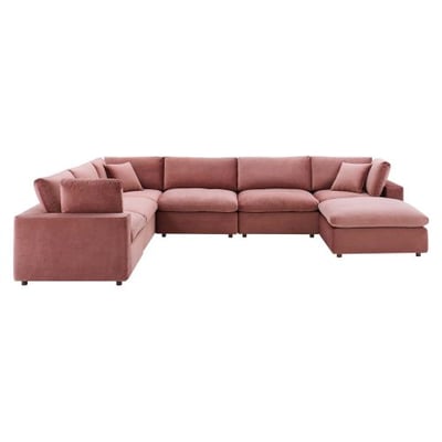 Modway Commix Sectional, Dusty Rose