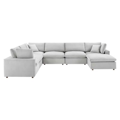 Modway Commix Sectional, Light Gray