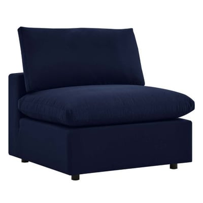 Commix Sunbrella® Outdoor Patio Armless Chair, Navy
