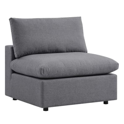Commix Sunbrella® Outdoor Patio Armless Chair, Gray