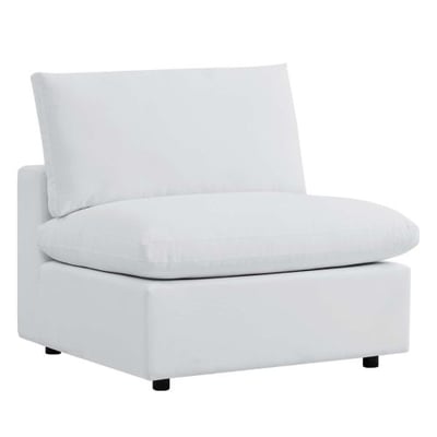 Commix Sunbrella® Outdoor Patio Armless Chair, White