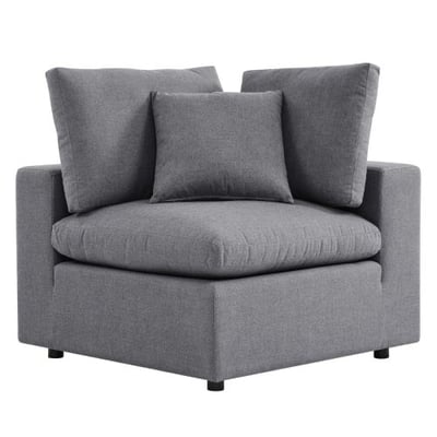 Commix Sunbrella® Outdoor Patio Corner Chair, Gray