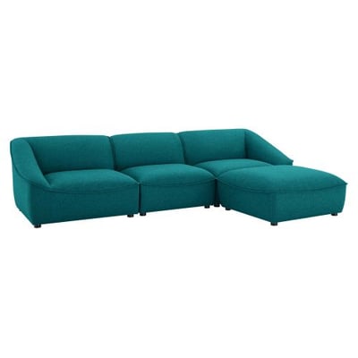 Modway Comprise Sectional, Teal - 76