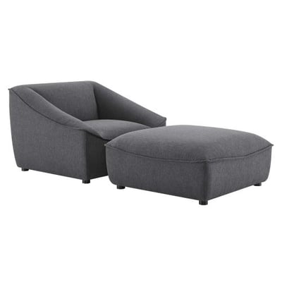Modway EEI-5412-CHA Sectional, 2 Piece Set, Charcoal