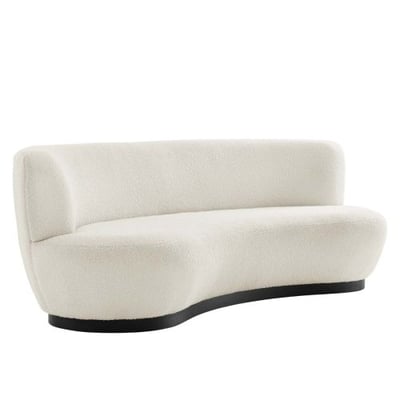 Kindred Upholstered Fabric Sofa, Black Ivory