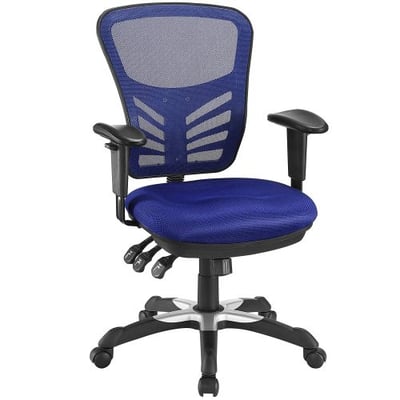 Modway Articulate Ergonomic Mesh Office Chair in Blue