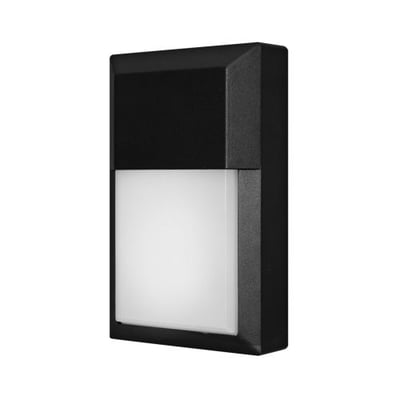 Euri Lighting EOL-WL02BLK-1050e Mini Outdoor Integrated LED Wall Light with Black Aluminum Die Cast