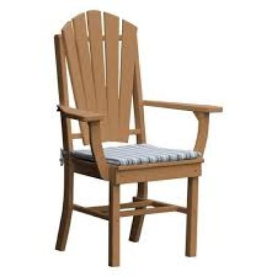 A&L Furniture Fanback Dining Chair with Arms