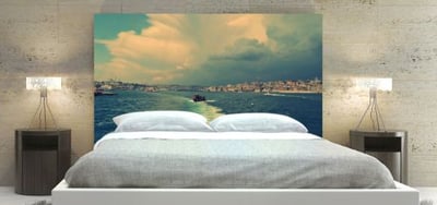 Istanbul Harbor Headboard
